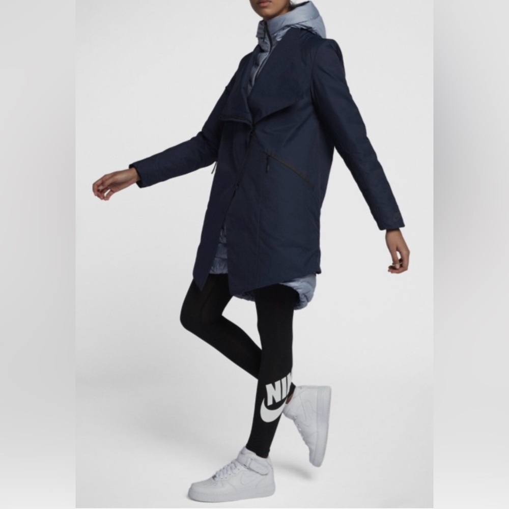 NIKE Aero loft 3-in-1 Parka M Medium 854744-451 Down Fill Blue